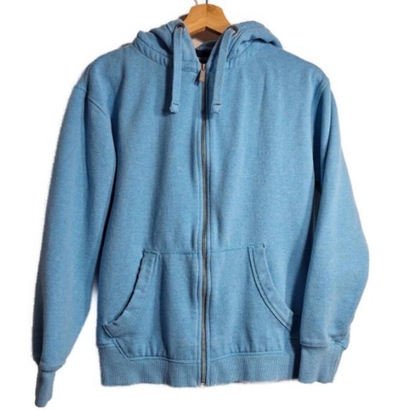 Fat Face Sky Blue Hooded Sweatshirt Full Zipper Closure Size XS - Picture 1 of 10